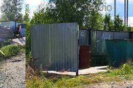 В Приобье внедорожник разрушил контейнерную площадку